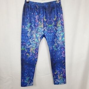 Funky capri leggings sz M yoga capris